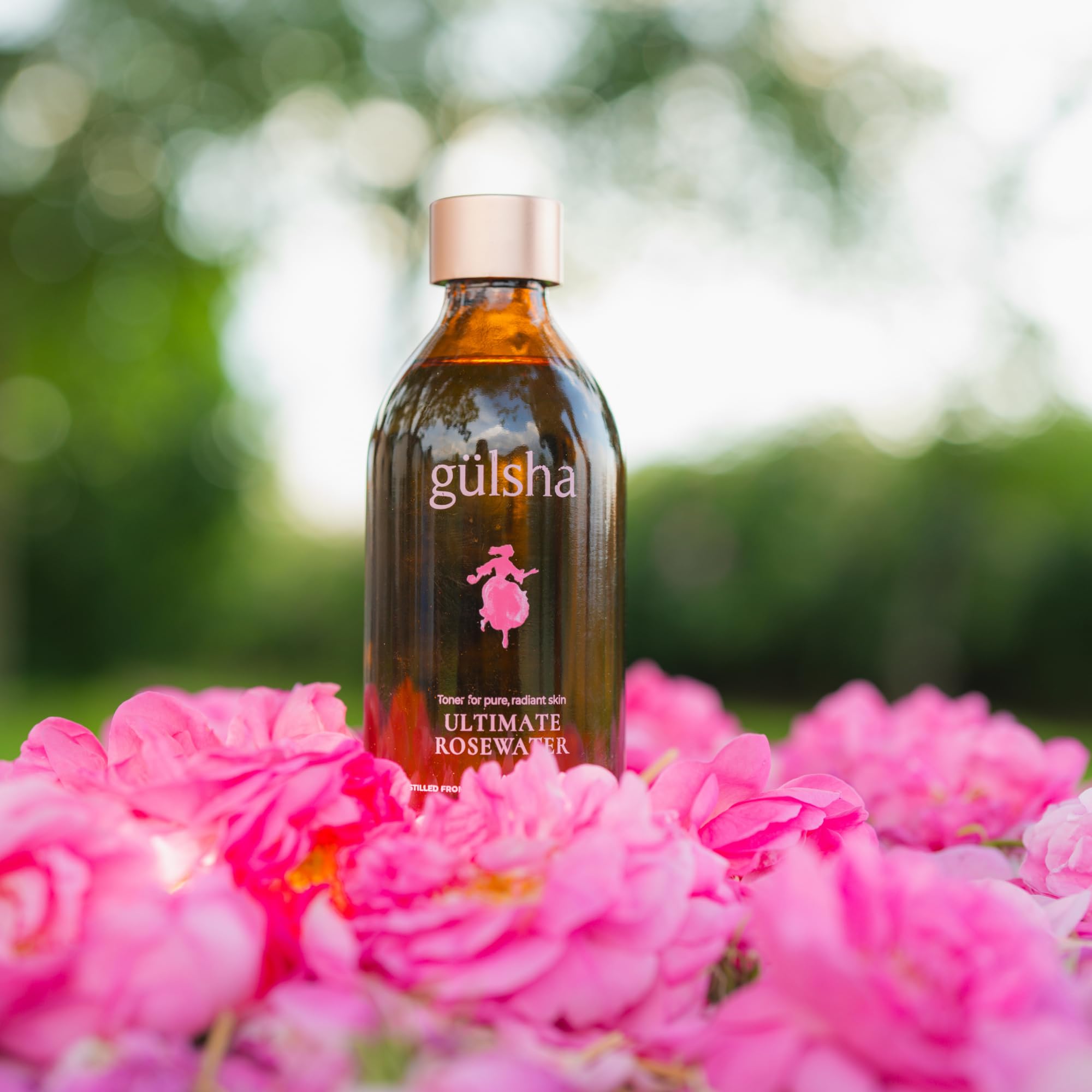 Daily use of gülsha Rosewater leaves skin hydrated and glowing