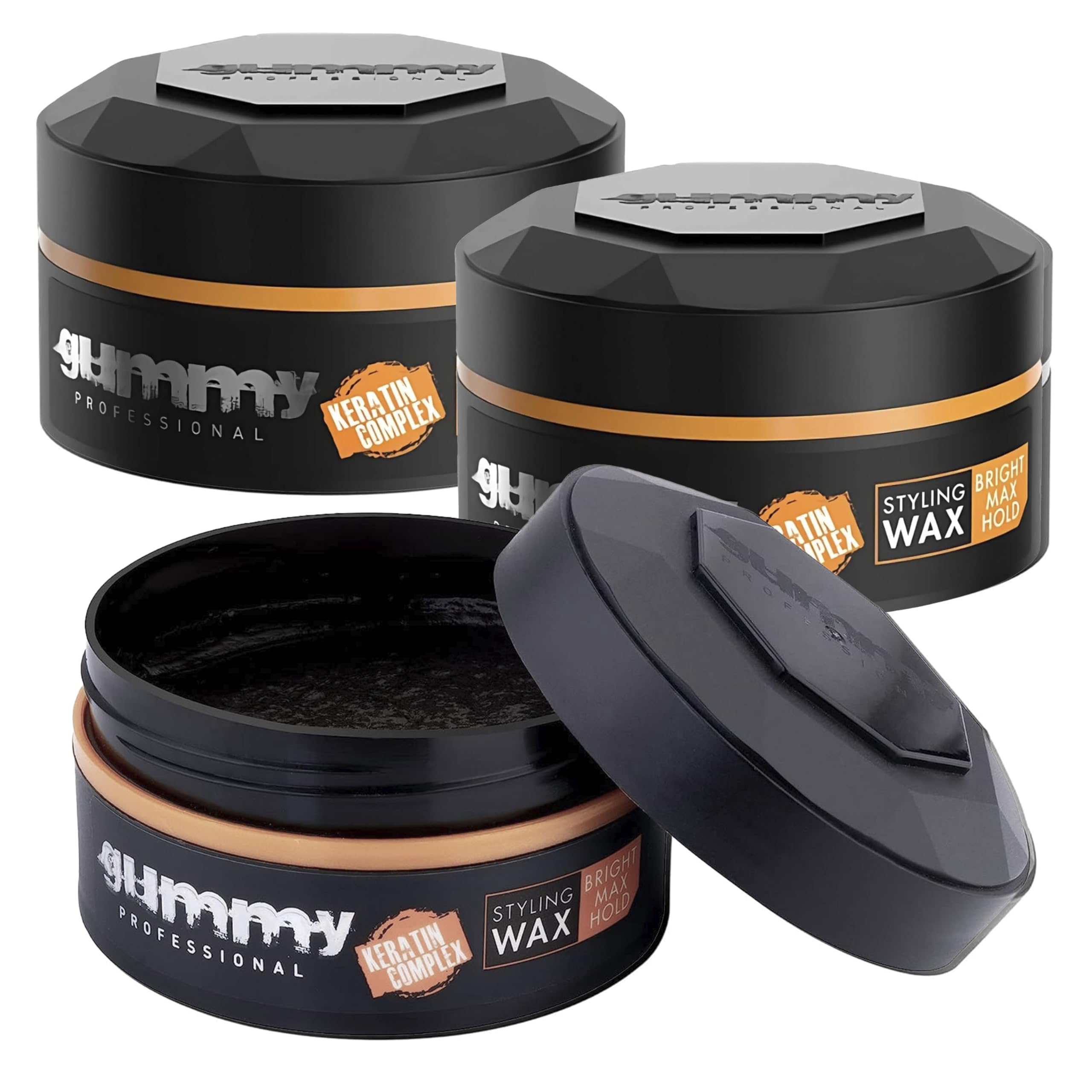 Gummy Bright Max Hold Wax pack for ultra-strong hold and lasting definition.