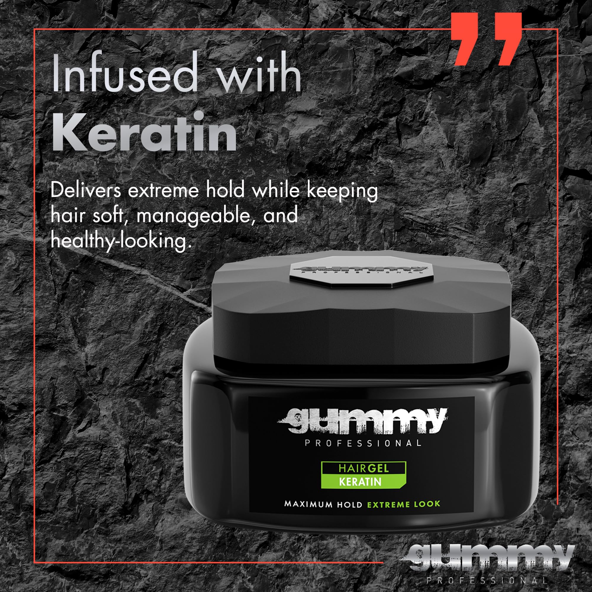 Gummy defined curls with hair gel captures crisp texture and bounce.