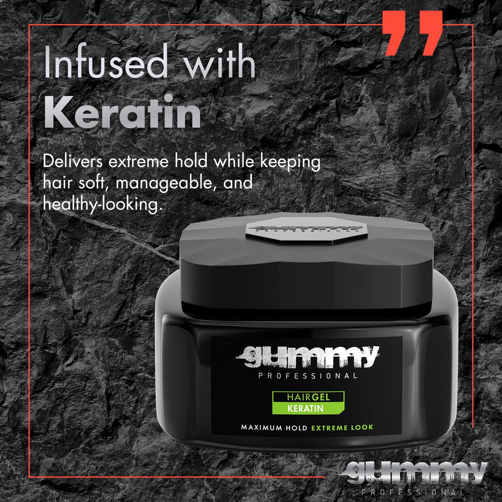 Gummy defined curls with hair gel captures crisp texture and bounce.