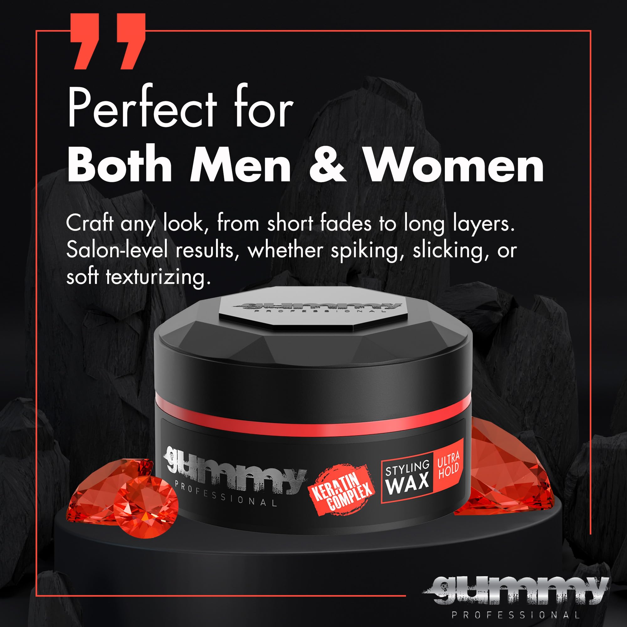 Gummy Professional barbershop scene conveys trusted grooming for men.