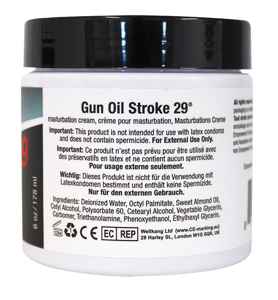 Gun Oil Stroke 29 bottle pour highlights non-greasy, water-based formula.