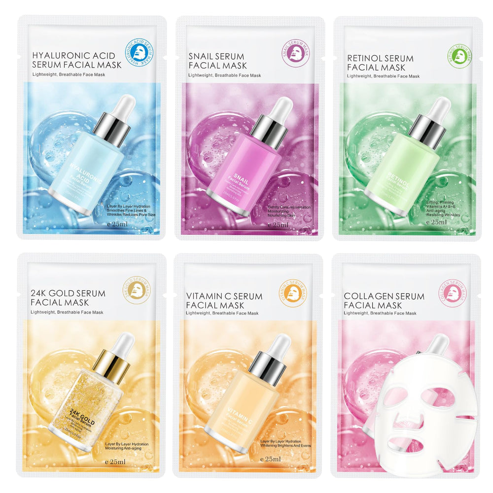 GUOYAOLIFU 24K Gold serum sheet mask for radiant hydration and glow