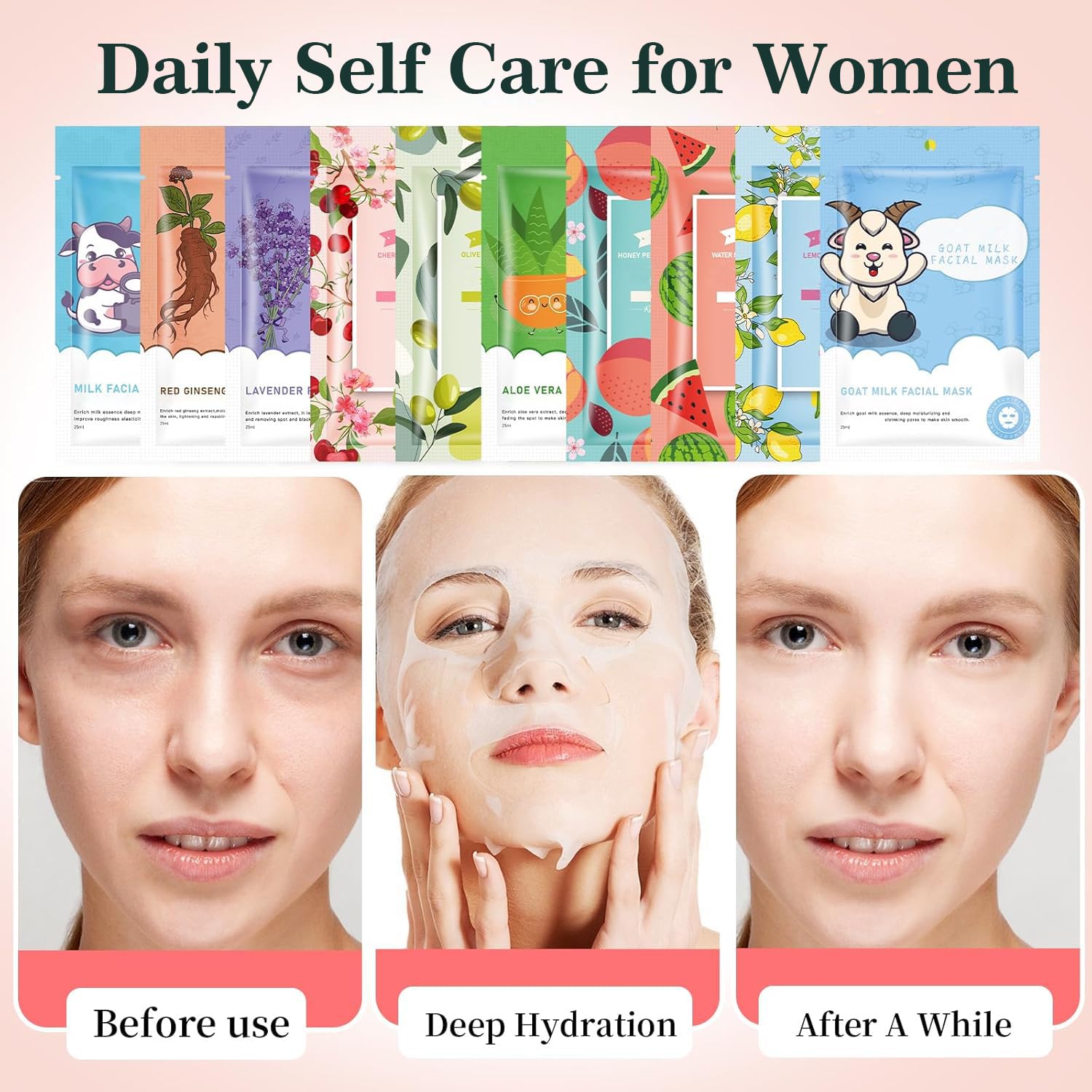 GUOYAOLIFU olive watermelon mask moisturizes gently and refines texture