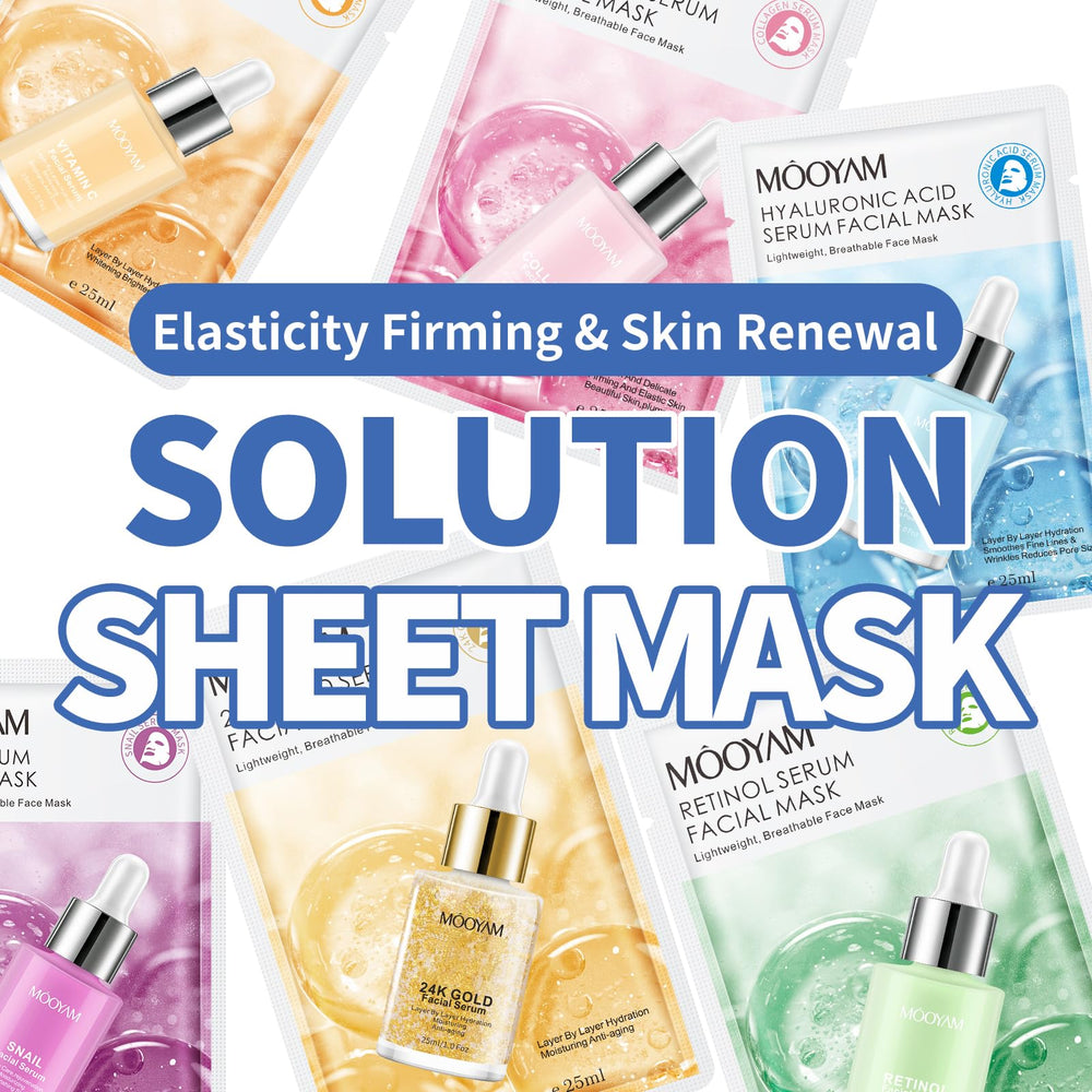 GUOYAOLIFU Retinol serum sheet mask targets fine lines softly