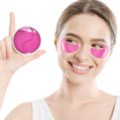 Close-up of GUOYAOLIFU under-eye patch with nourishing serum for hydration.