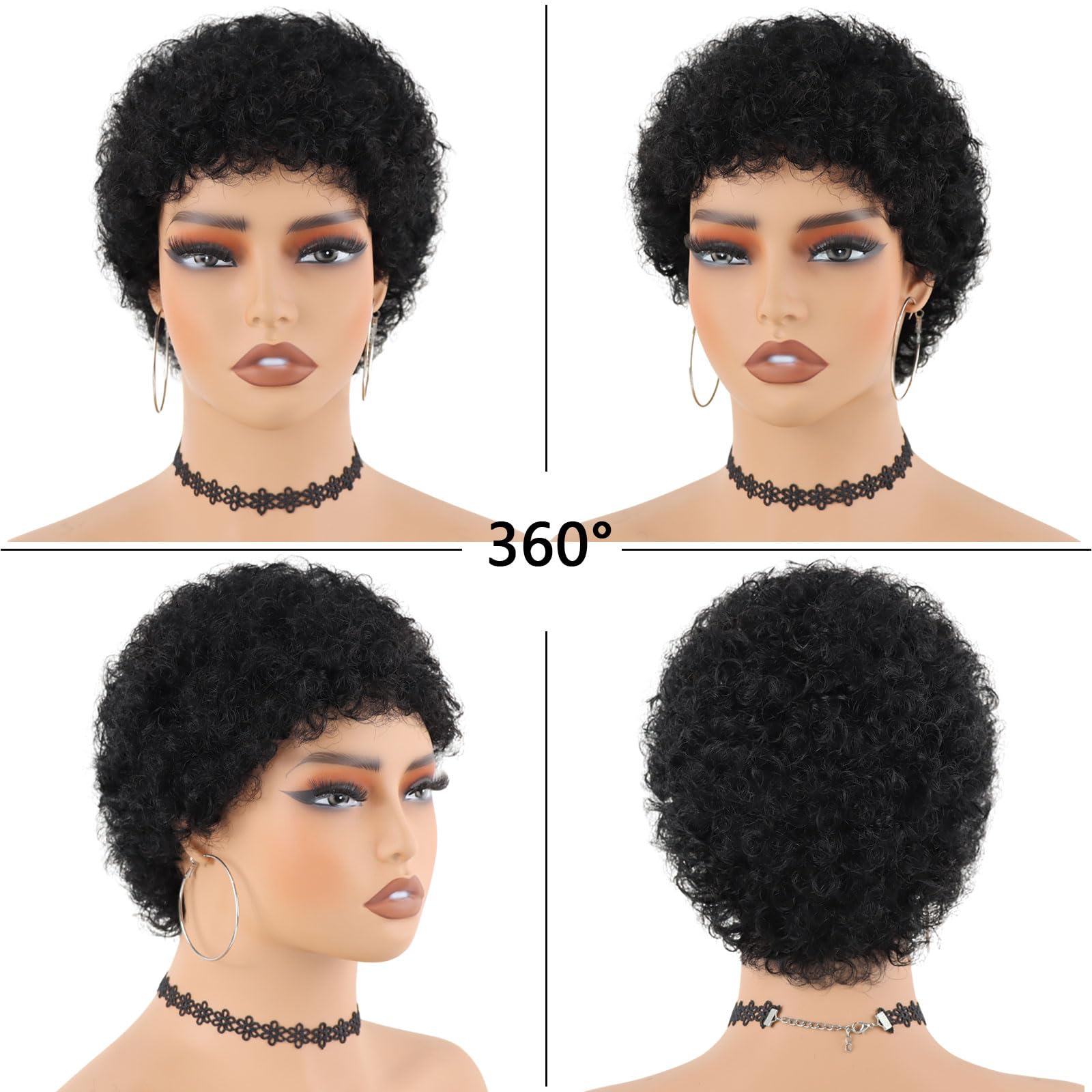 Guree Hair wig close-up curls highlight soft natural texture for realistic styling.