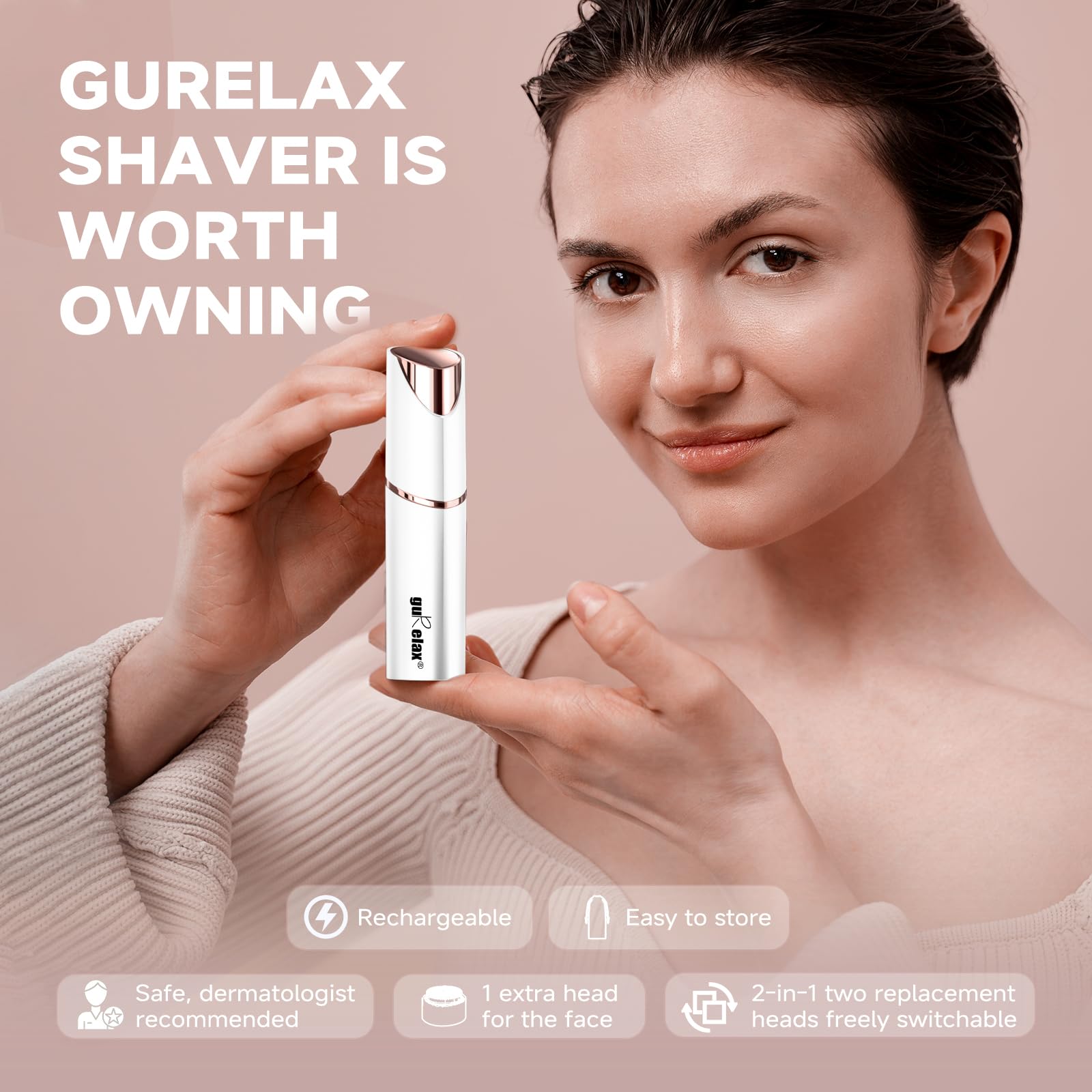 Gurelax Trimmer in branded flannel pouch for travel