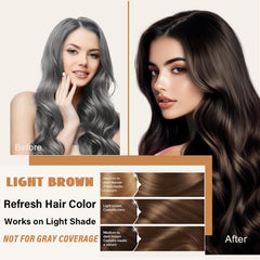 GURKOOYD argan oil enriched formula close-up moisturizing the hair.