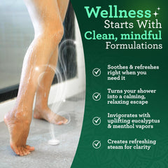 GuruNanda camphor cedarwood blend delivers natural spa-like aroma in shower.