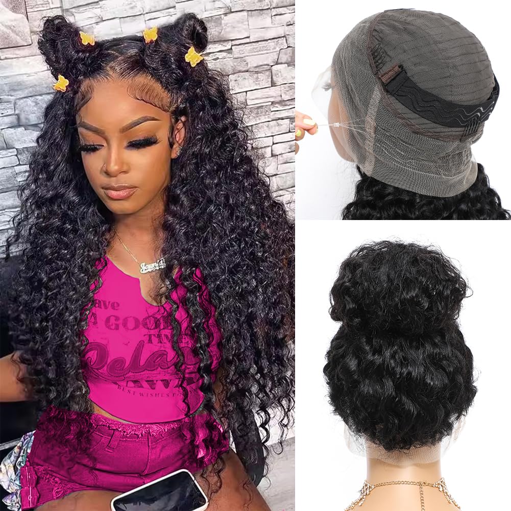 Gurxen 360 lace front wig with hidden strap for secure, natural styling.