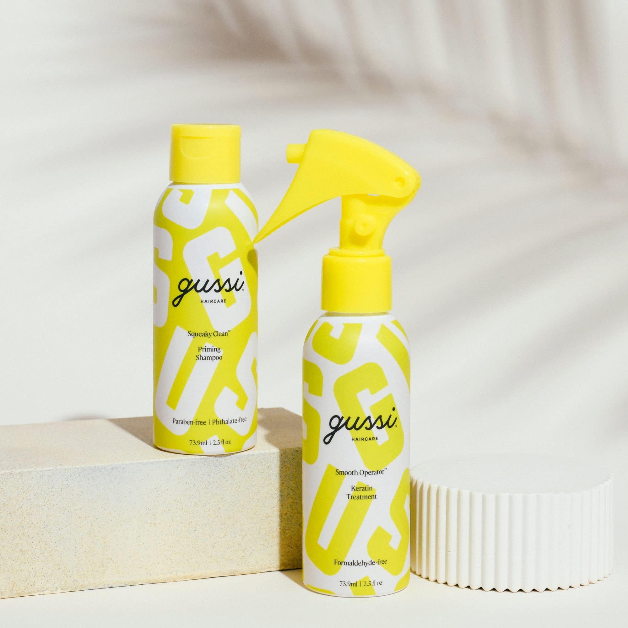 GUSSI HAIRCARE triple threat complex close-up of active ingredients.