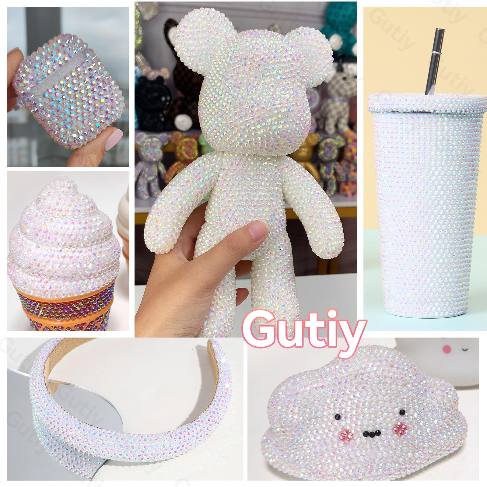 Gutiy decorate shoes hats and bags with versatile rhinestones for personalized fashion items.