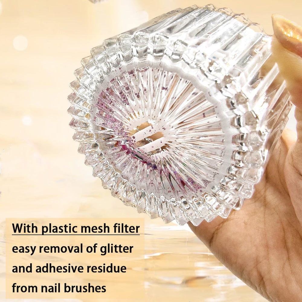GUXACU acetone remover cup for efficient polish cleanup.