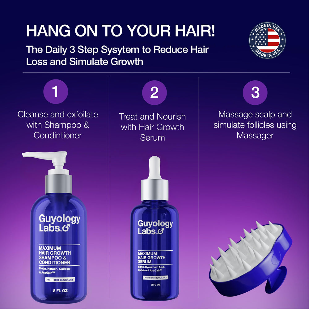 Product label shows USA-made, cruelty-free formula for all hair types.