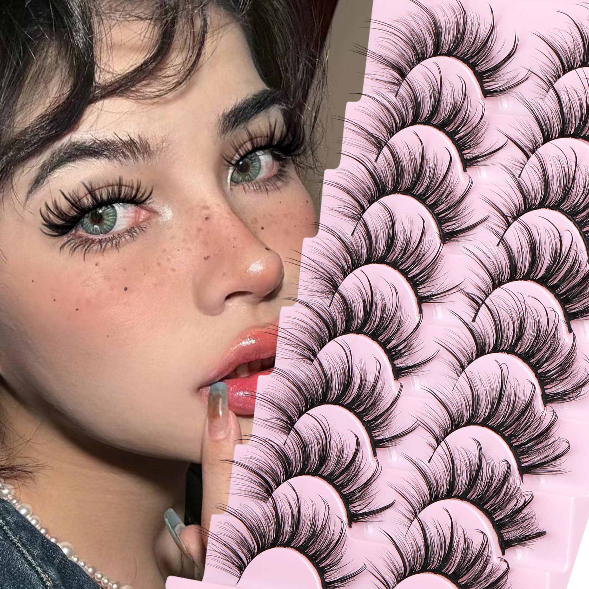 GVEFETIEE wispy fairy lashes 15-20mm adds length with lift