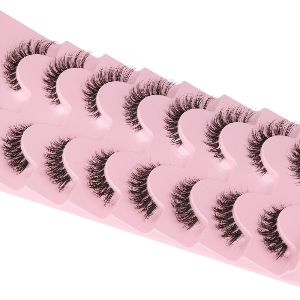 GVEFETIEE lightweight synthetic fiber lashes for all-day comfort