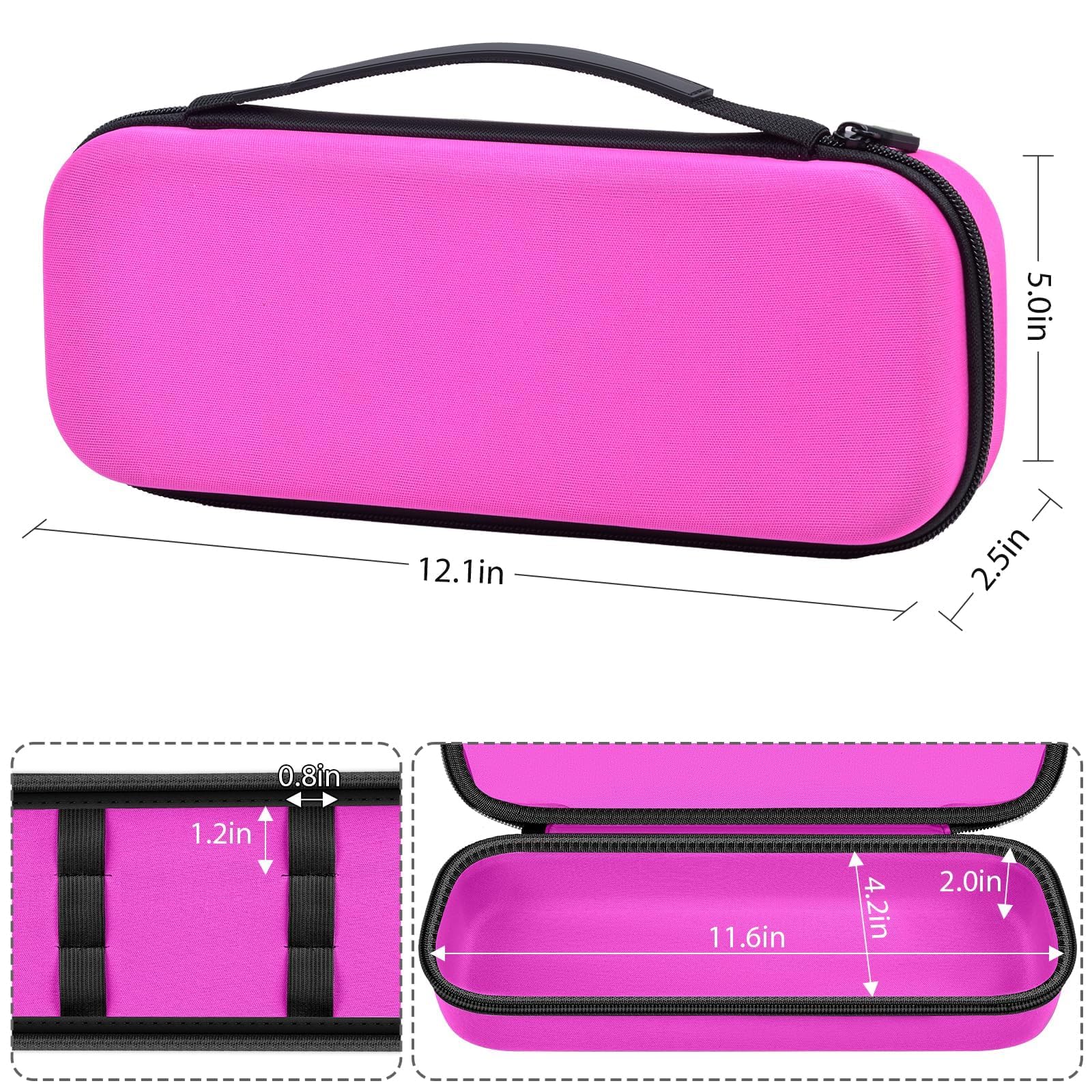GWCASE six neon and argon wands stay securely organized during sessions.