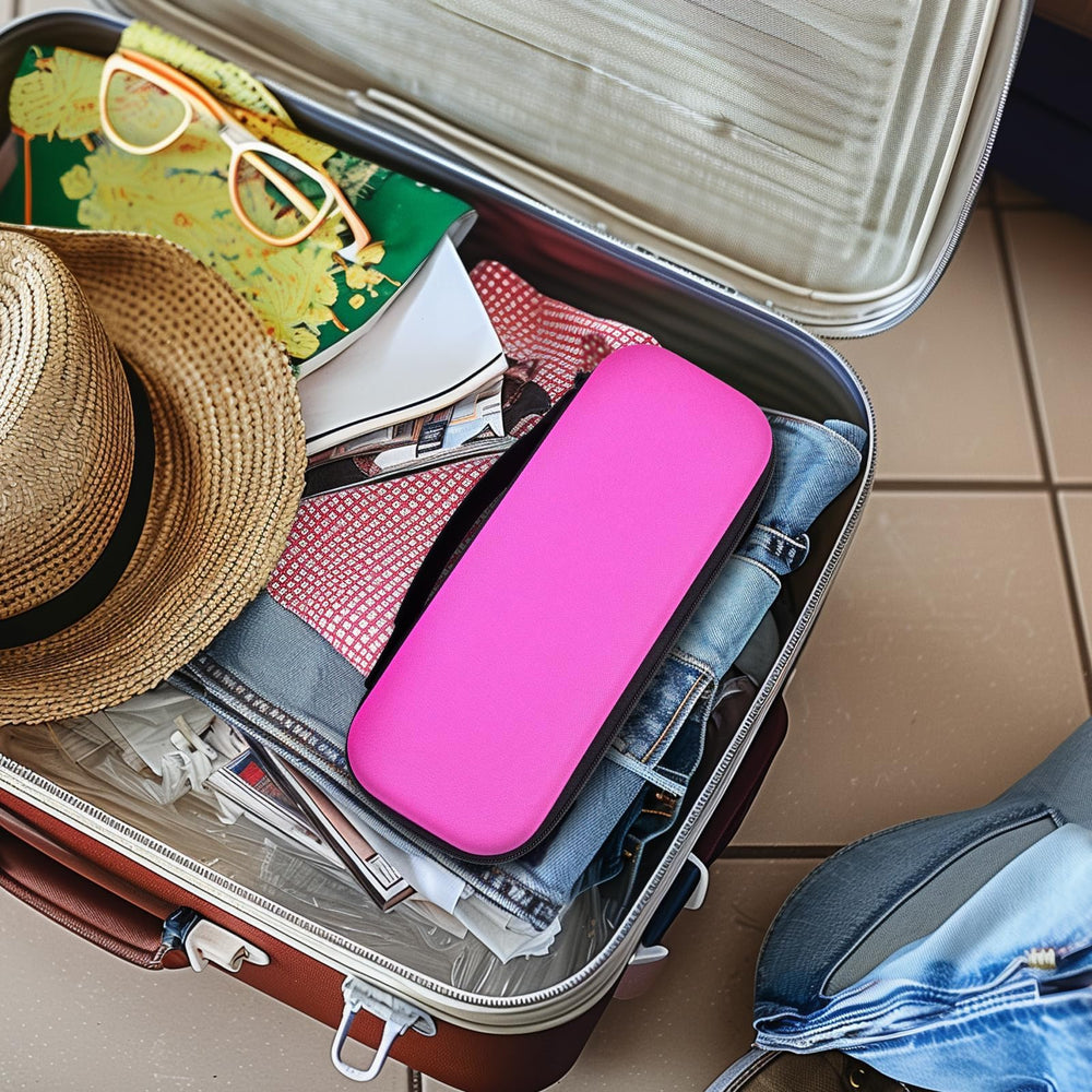 GWCASE travel friendly design makes on the go high frequency care simple.