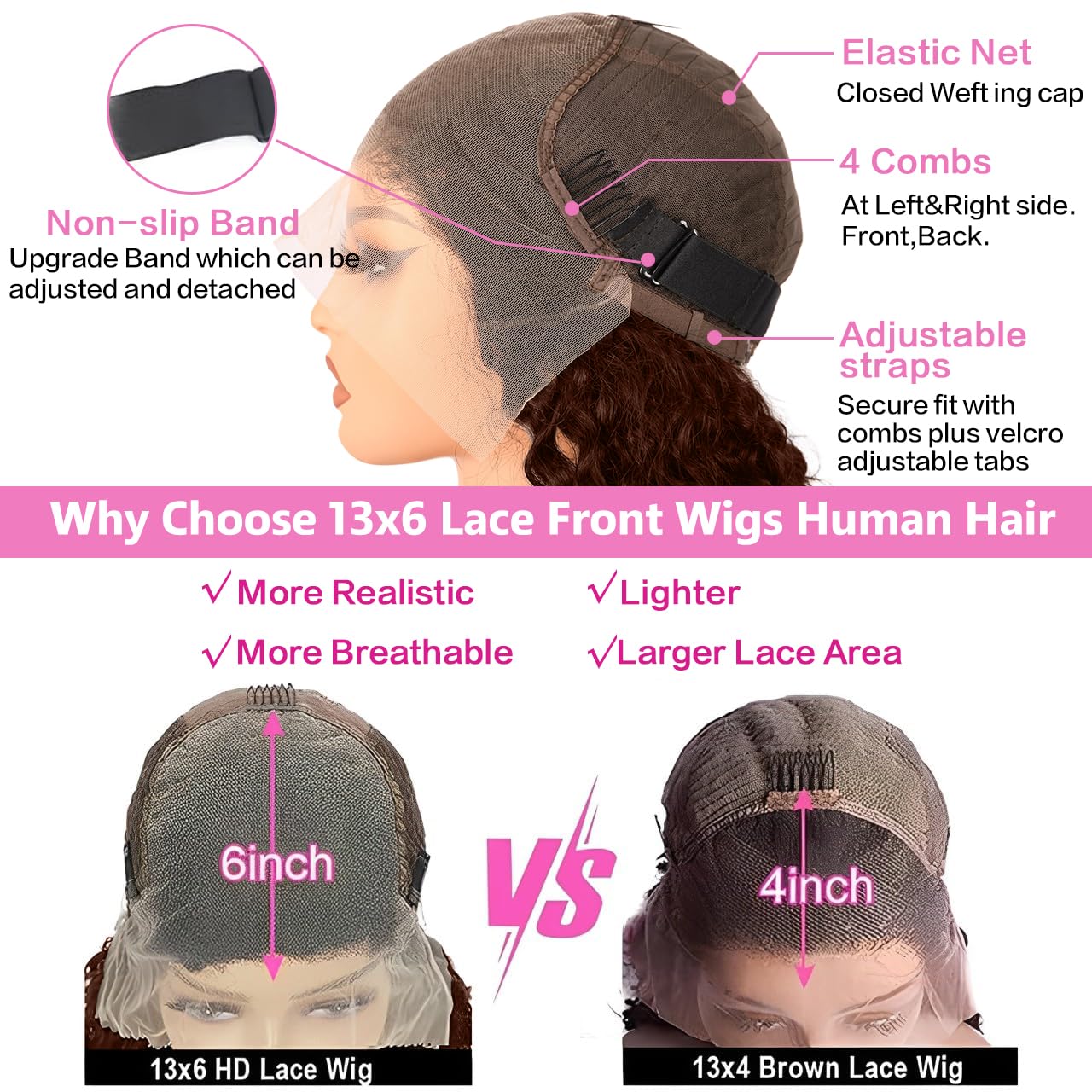 GXTKI glueless cap offers quick wear and secure fit