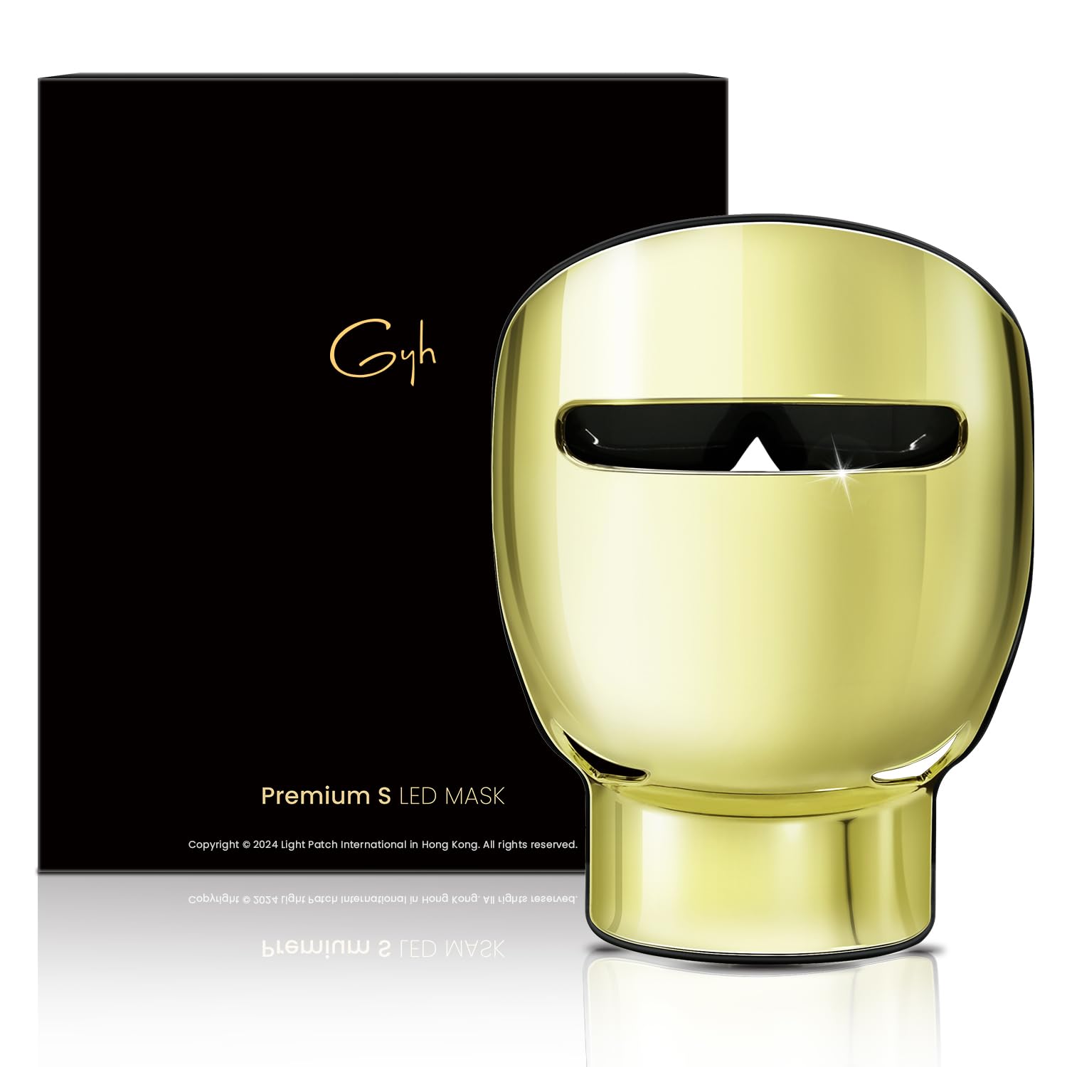 GYH 8-color LED mask on face and neck for even skin tone
