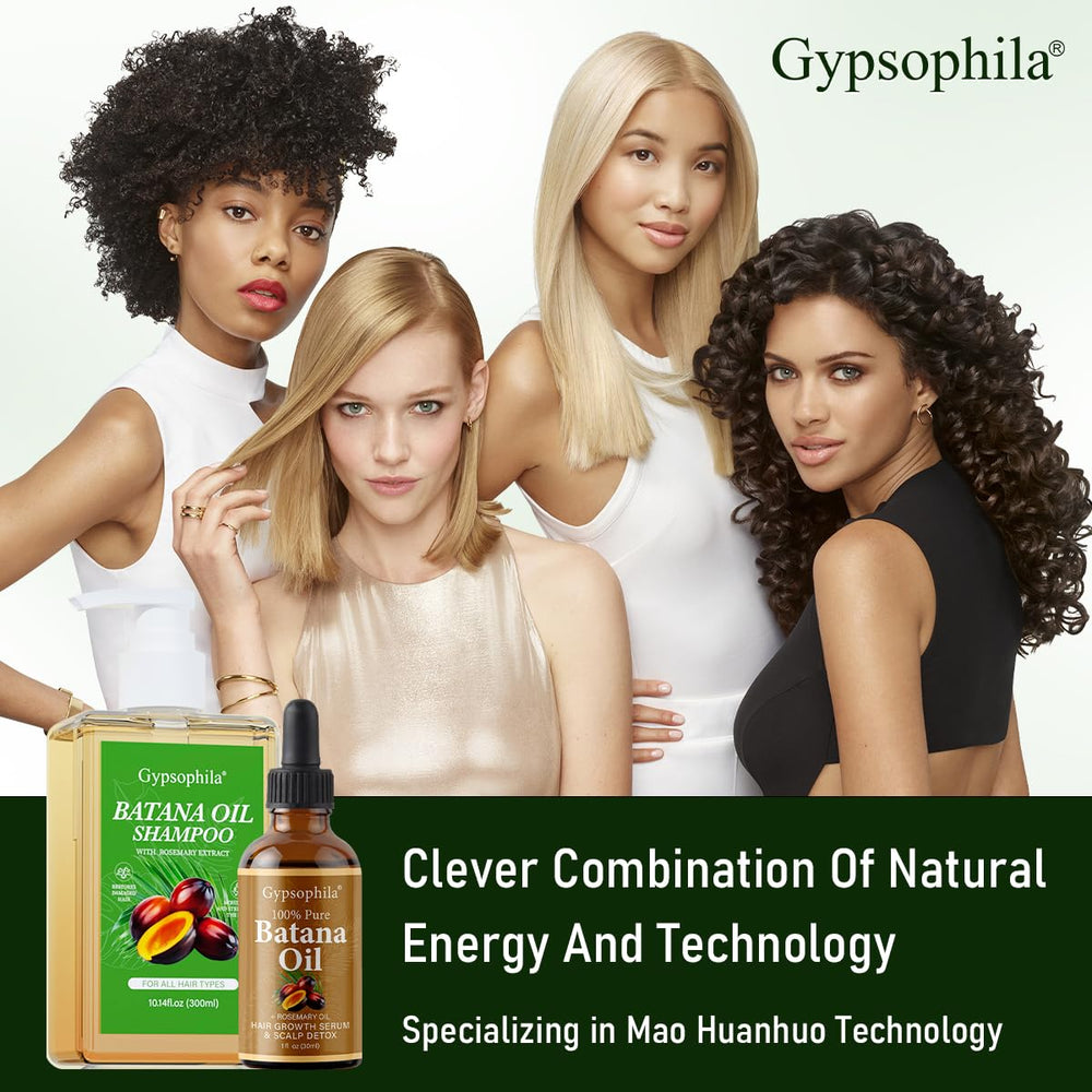 Gypsophila Batana Oil on hair emphasizes nourishment for shine