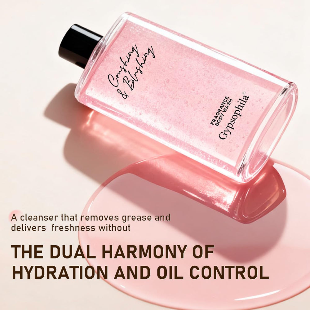 Scent note focus: bergamot and oud in a spa-like shower scene.