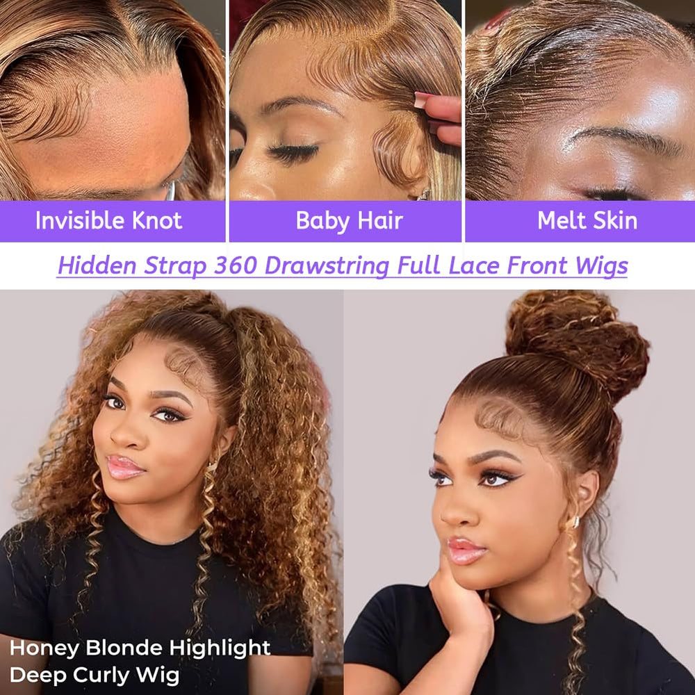 GYRJC pre-plucked ombre wig creates natural-looking hairline with minimal customization.