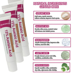Gzchaox azelaic acid cream 15 lightweight formula quickly absorbs into skin.