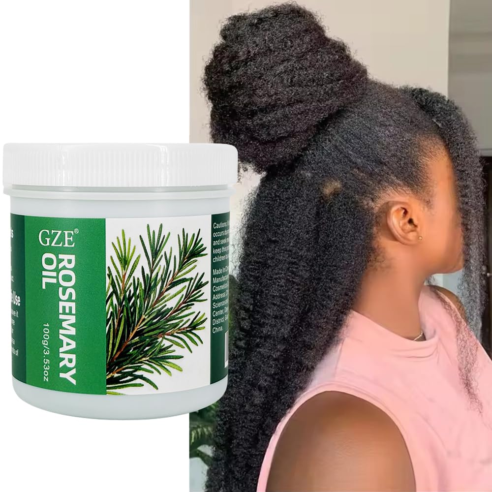 GZE solid rosemary oil label emphasizes natural sourcing and purity.