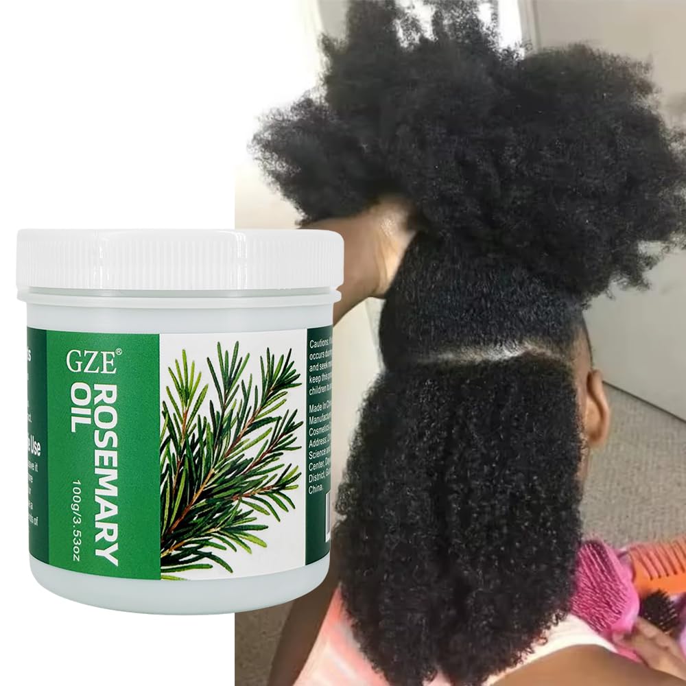GZE solid rosemary oil texture closeup highlights smooth, easy-to-apply formula.