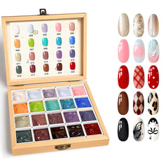 GZIXBDA 20-color gel palette for rich ombre and gradient nails.