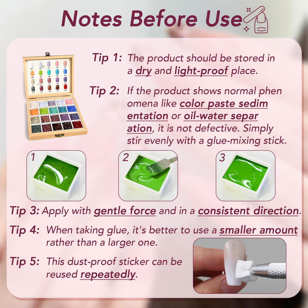 GZIXBDA gel bottles in box stay fresher longer.