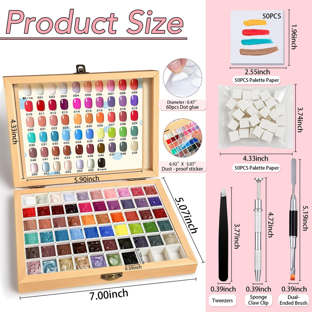 GZIXBDA reusable overlay keeps press-on gels fresh after opening.