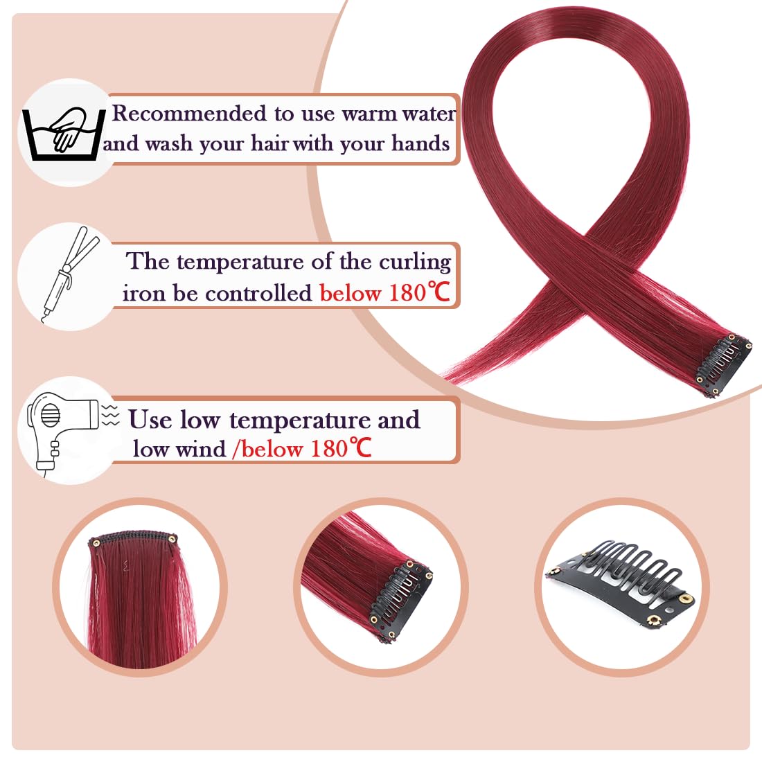 GZVIS secure black metal back clips for easy installation