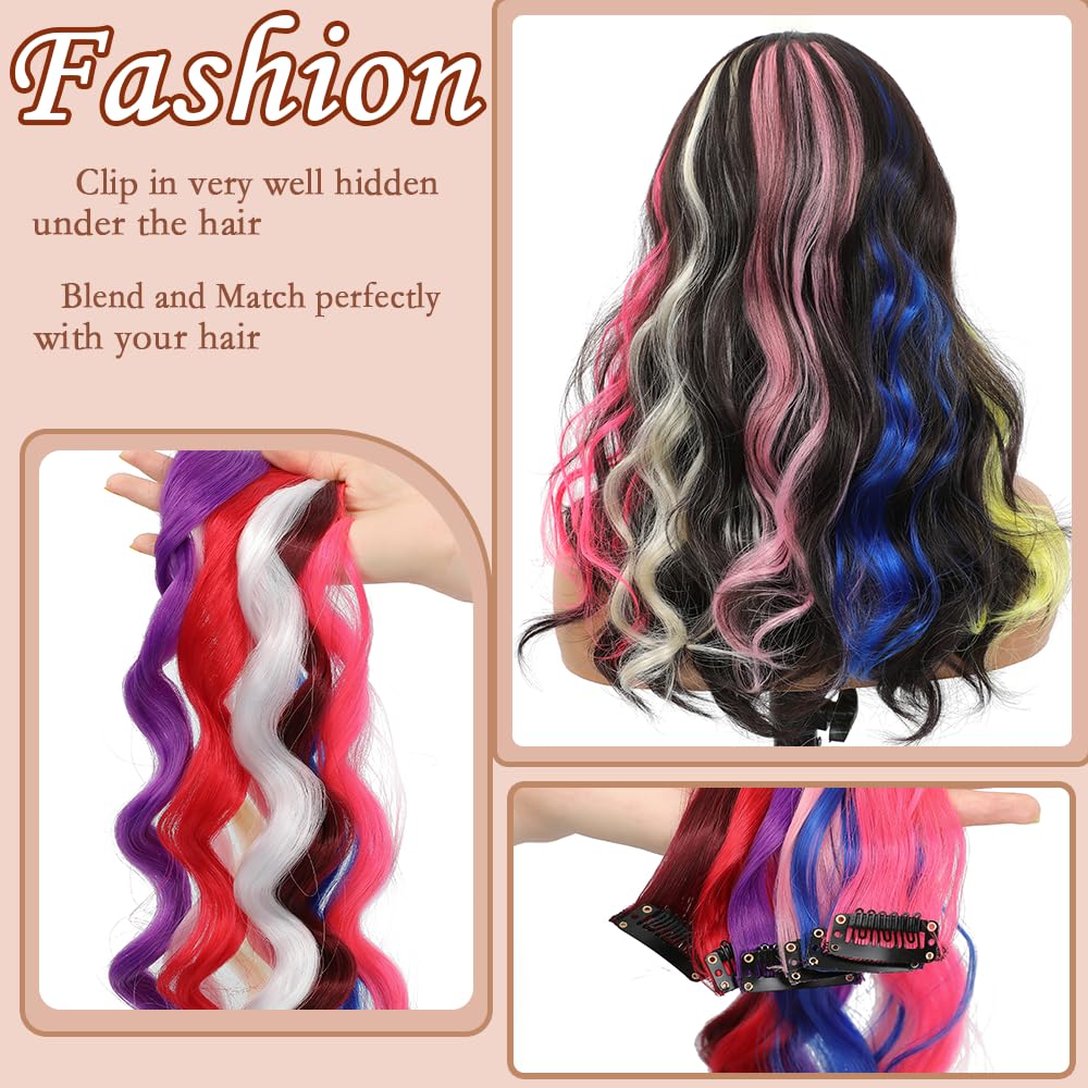 GZVIS child wearing clip-in extensions for playful, dye-free color