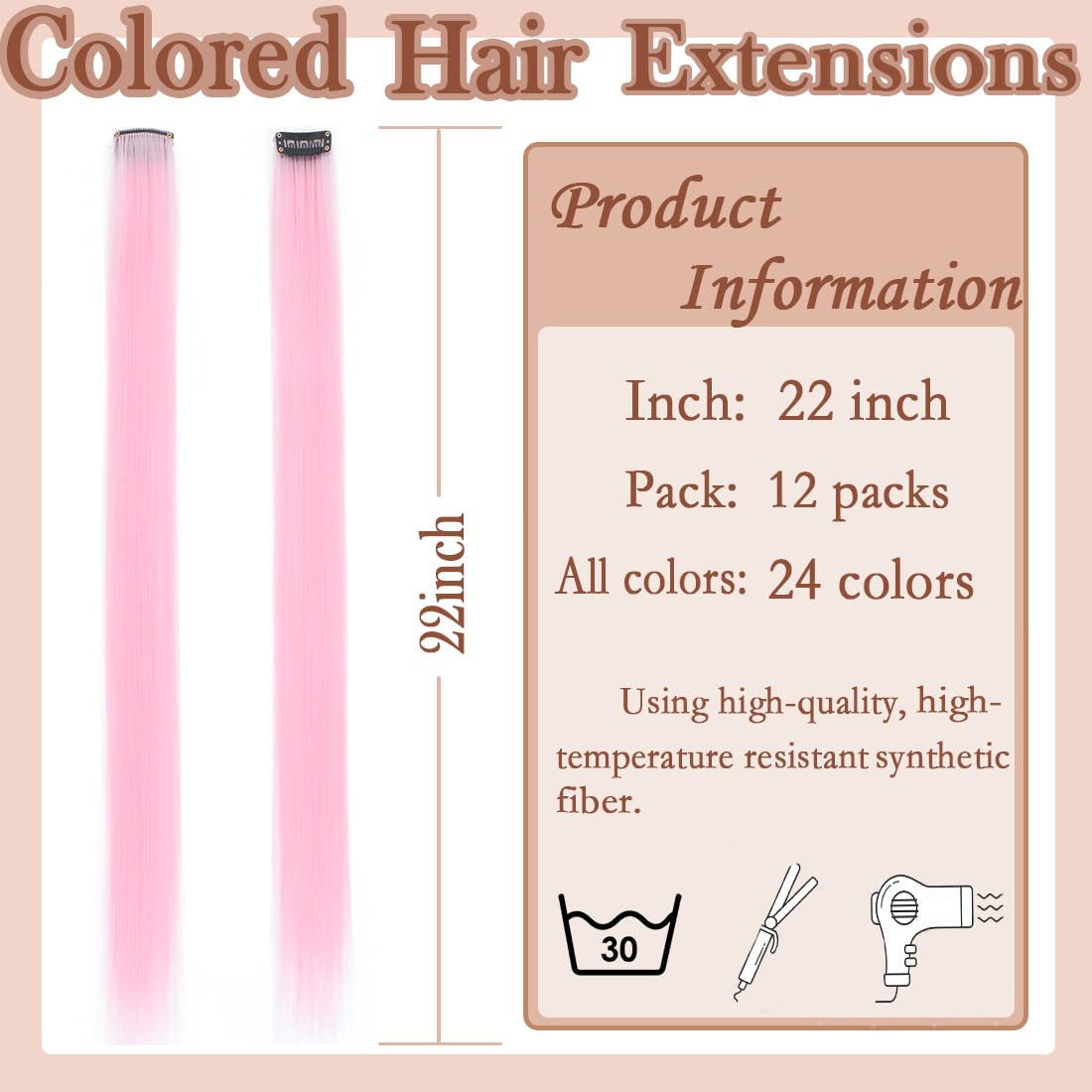 GZVIS seamless front design clip-ins for natural, easy wear
