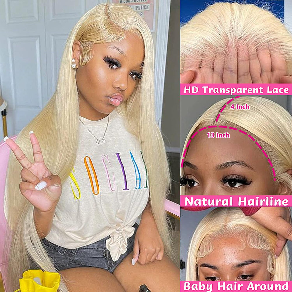 GZX 613 20-inch straight blonde wig ready for styling on any occasion.
