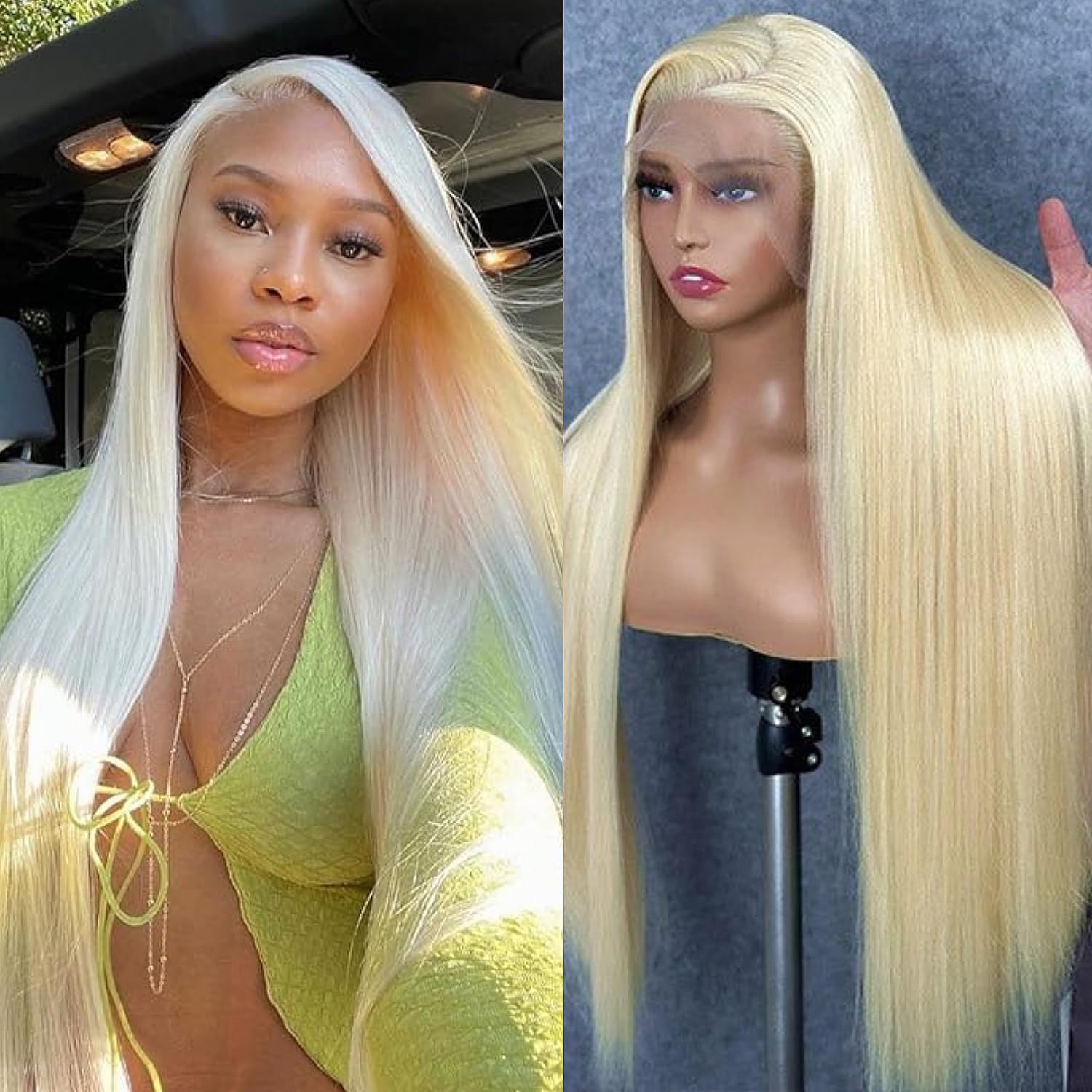 GZX blonde wig suitable for parties and weddings
