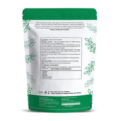 Triple-sifted henna powder shown for easy water mix and smooth paste.