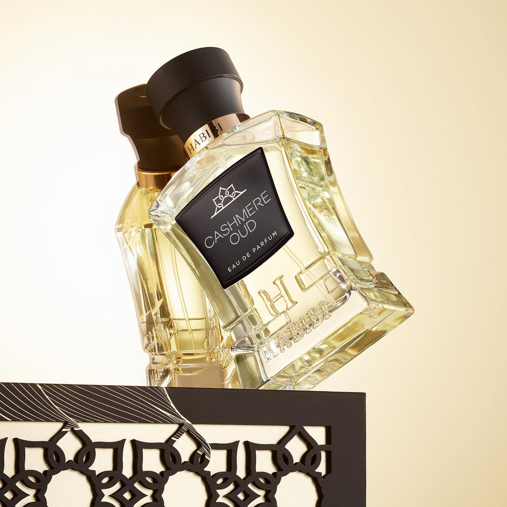 H HABIBI Cashmere Oud heart-notes pink pepper add subtle spice