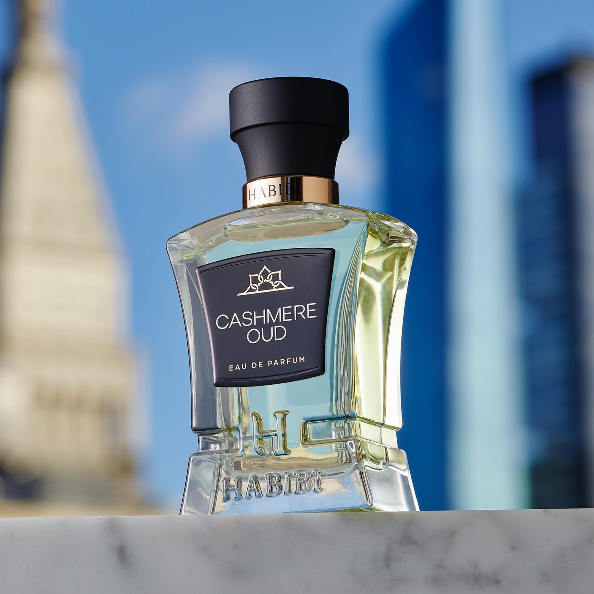H HABIBI Cashmere Oud top-notes saffron and jasmine opening warmly