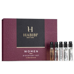 H HABIBI mini 2 ml sprays close-up ready for scent exploration.