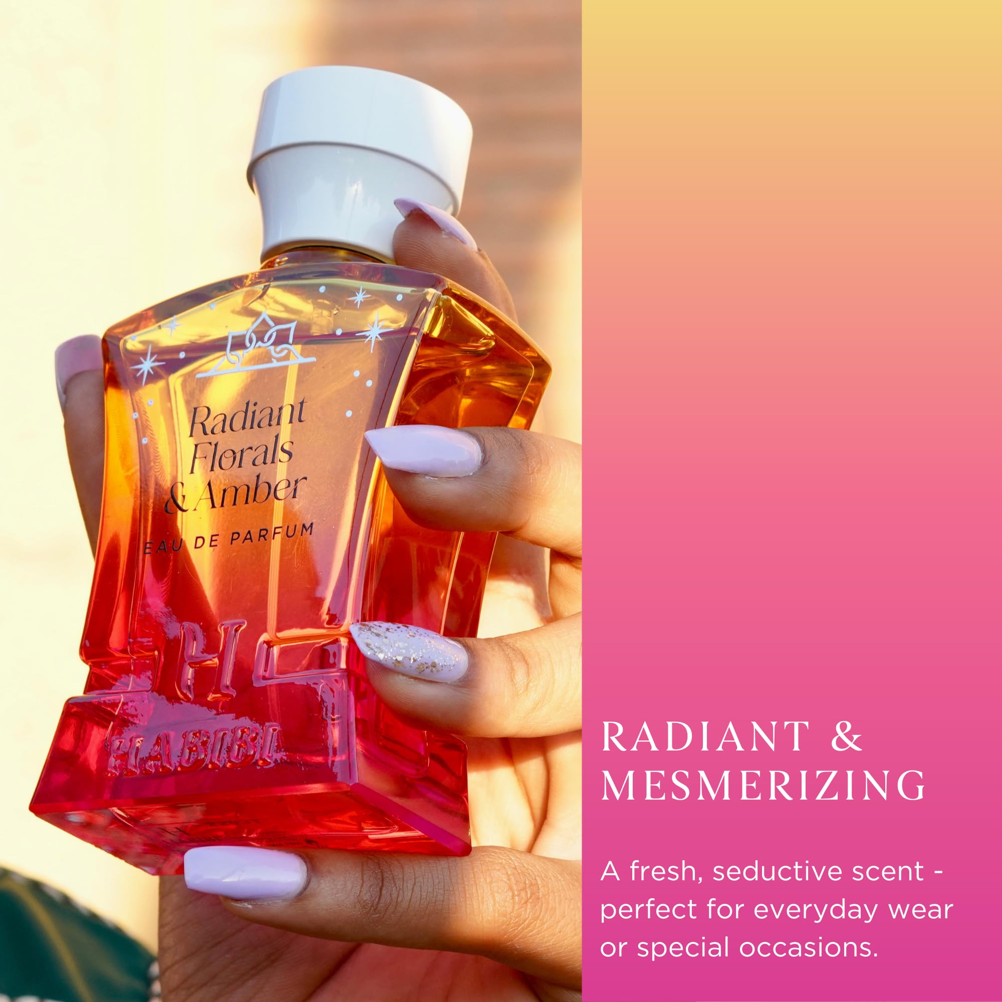 H HABIBI Radiant Florals & Amber Musk gift-ready box with ribbon.