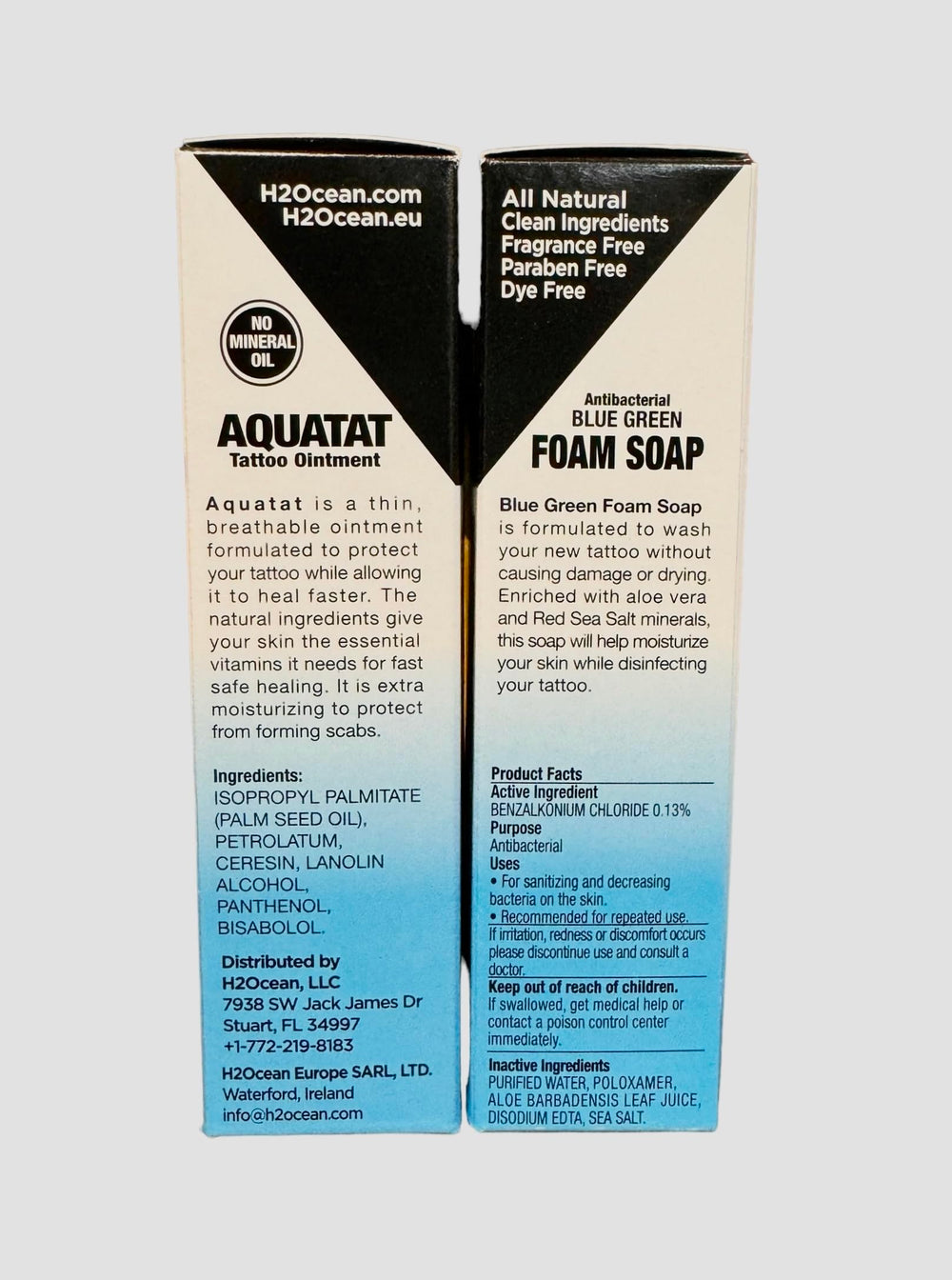 H2Ocean Aquatat ointment applying smoothly over tattooed skin.
