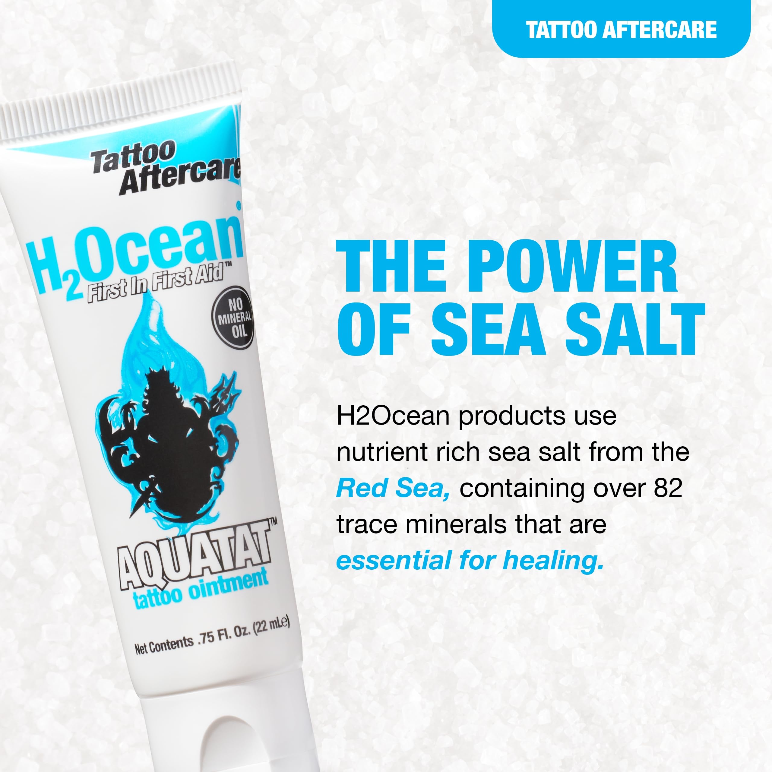H2Ocean Aquatat packaging box highlighting USA-made care