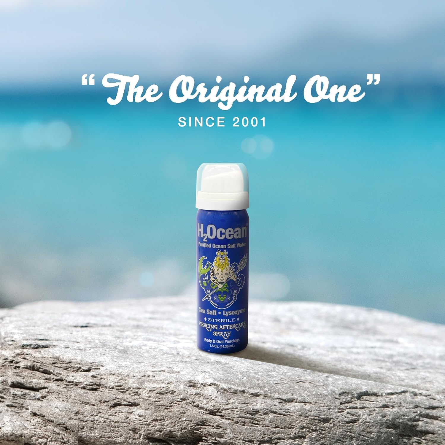 H2Ocean spray used on ear, nose, and mouth piercings