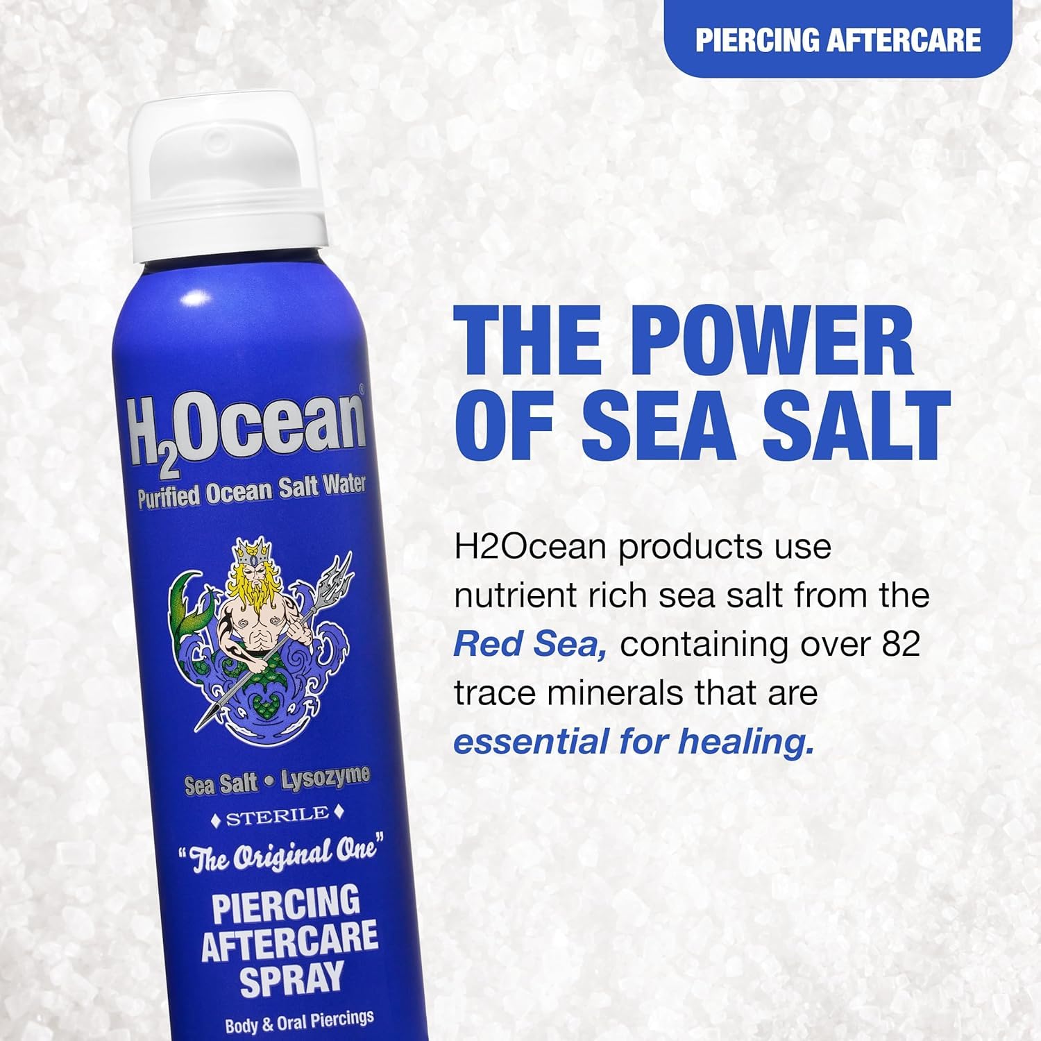 H2Ocean ear piercing aftercare spray ready for safe daily care