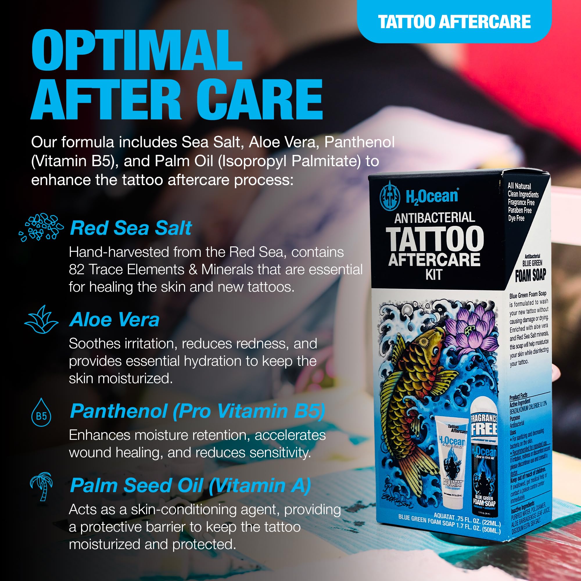 H2Ocean foam soap lathers easily without residue for daily cleansing.