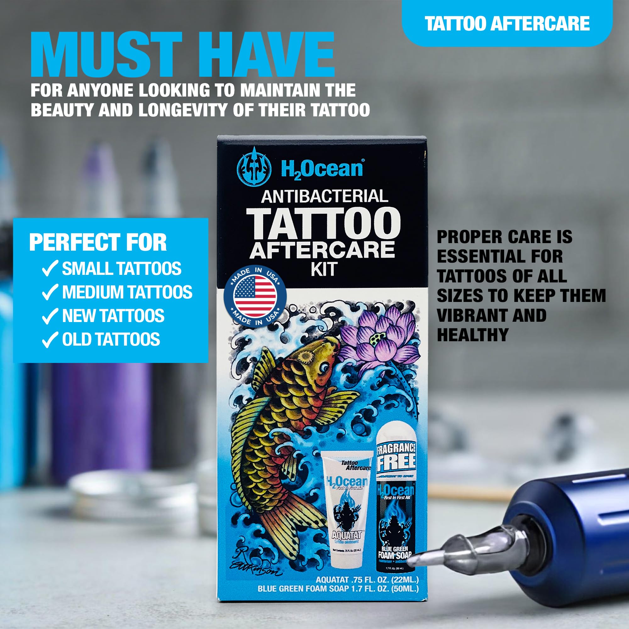 H2Ocean fragrance-free and dye-free formula reduces irritants while soothing the skin.